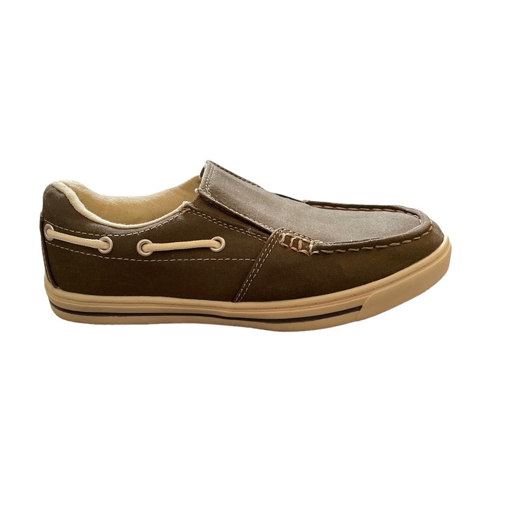 Dexter Comfort Slip-On Loafers, Boat shoes, Men, light brown fabric, Sz 6.5 W NW